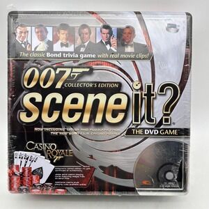 James Bond 007 Collector's Edition Scene It DVD Board Game Trivia Tin 2006 NEW